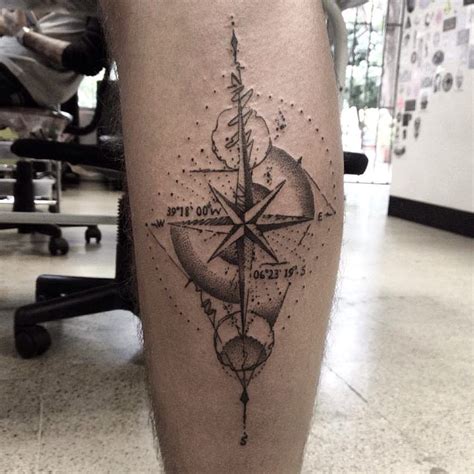 Pin By Canvas Tattoo Studio On Tattoos Daniel Rozo Geometric Compass