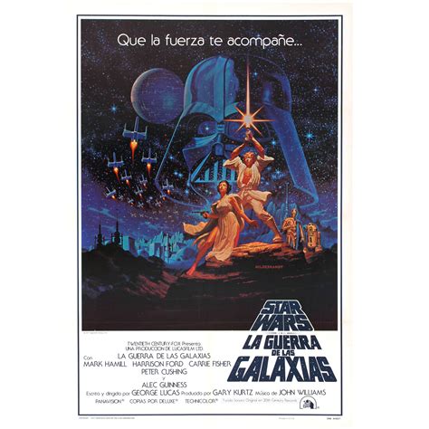 Original Vintage 1977 Iconic Star Wars Film Poster By The Hildebrandt