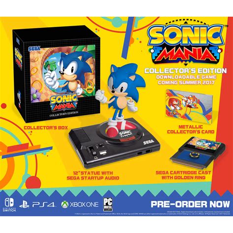 Sega Sonic Mania Collectors Edition Nintendo Switch
