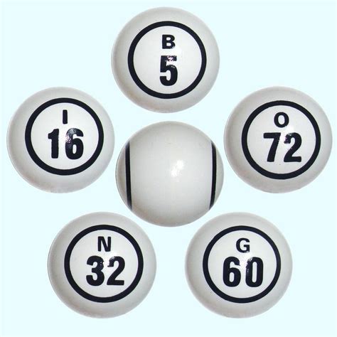 White Bingo Balls2 Sides Number Bingo And Lotto China Manufacturer