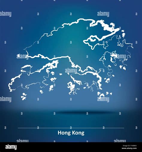 Doodle Map Of Hong Kong Vector Illustration Stock Vector Image And Art