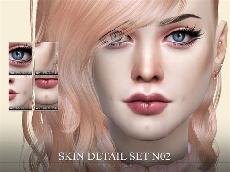 Sims 4 — Skin Detail Kit N02 By Pralinesims — Dimples Cheek Contour