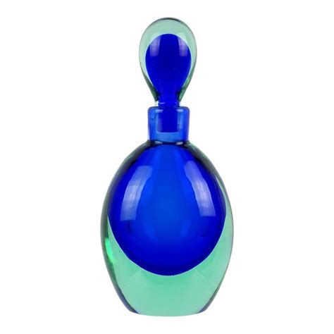 Seguso Vetri Darte Murano Sommerso Blue Aqua Italian Art Glass Mid