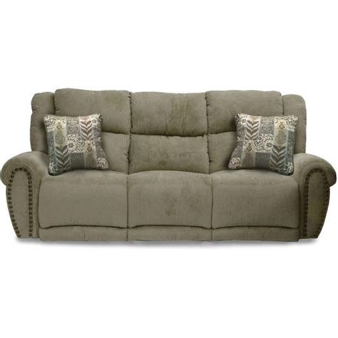 92 Sage Upholstered Reclining Sofa Reclining Sofa Sofa Recliner