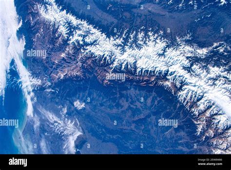 Satellite View Of The Mountains In Georgia Digital Enhancement