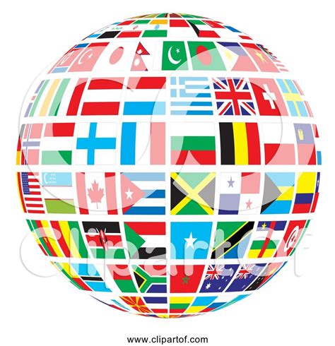 Clipart Of Flags Around The World