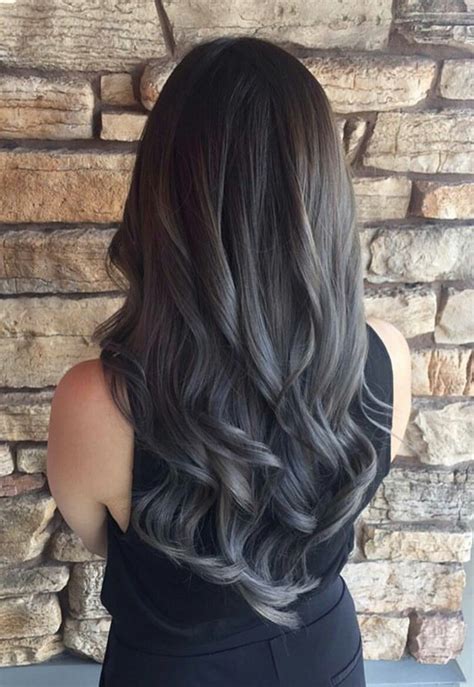 Grey ombre hair remains popular, which is not surprising as this color is super cool. Black To Grey Ombre Hair | Uphairstyle