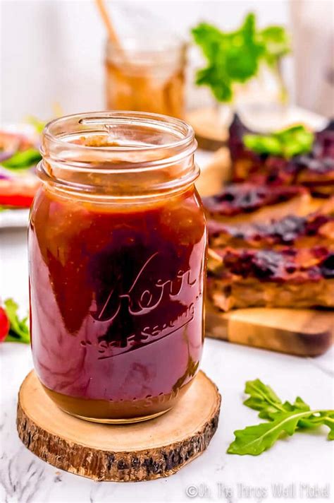 Easy Homemade Barbecue Sauce Recipe Oh The Things Well Make