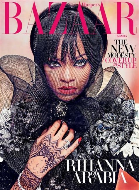 Rihanna Goes Modest For Harpers Bazaar Arabia Photo