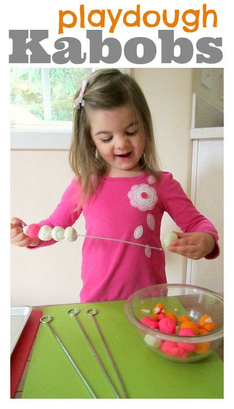Use Playdough For Pretend Kabobs Kids Will Learn About Patterns Work