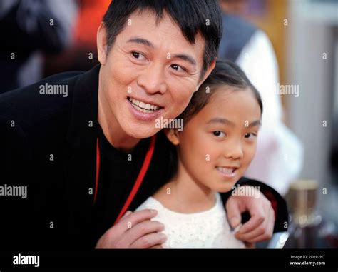 Cast Member Jet Li L And Daughter Jane Attend The Premiere Of The