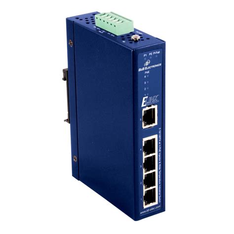 Ruggedized Din Rail Mount Unmanaged Ethernet Switches With Poe Port