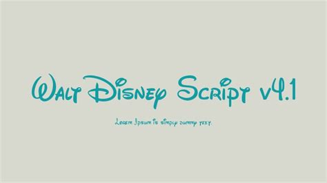 Walt Disney Script V41 Font Download Free For Desktop And Webfont