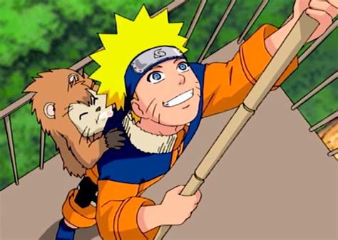 Naruto And Onbu Naruto Naruto Uzumaki Anime