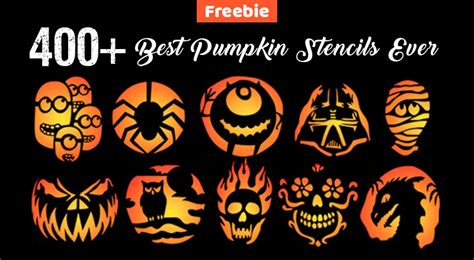 10 Free Easy Halloween Pumpkin Carving Stencils Templates