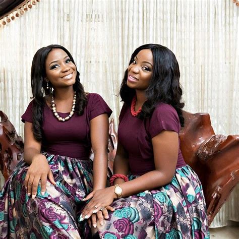 beautiful nigerian twins got married on the same day in the same bridal dresses at the same tim