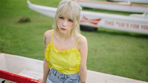 7680x4320 Yellow Dress Asian Girl Outdoors 8k Hd 4k