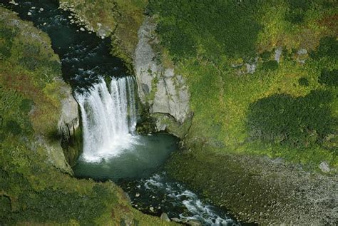 Aerial View Of A Magnificent Waterfall Photograph By Carsten Peter