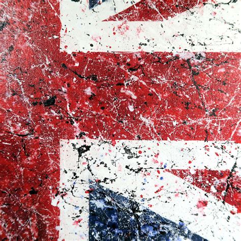 Union Jack Pop Art Abstract Painting