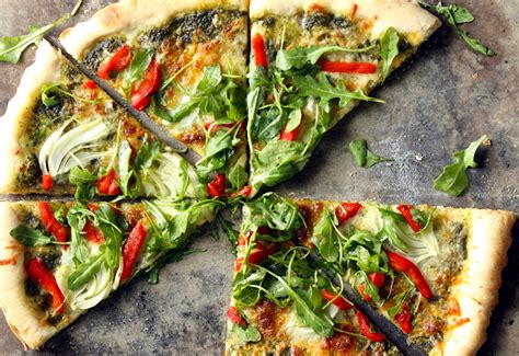 Whats For Dinner Vegetarian Pesto Pizza With Fresh Greens Heinens