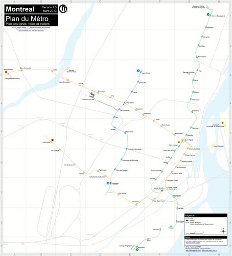 Metro Map Montreal With Streets Map Of World