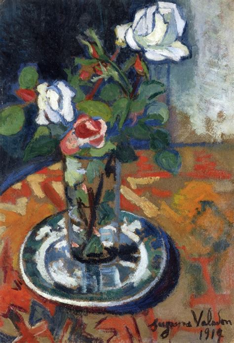 Roses In A Vase 1914 Suzanne Valadon