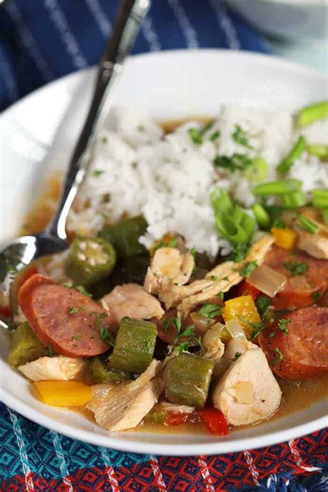Easy Chicken And Sausage Gumbo Recipe Spend With Pennies