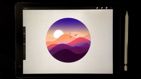 How To Draw Landscape With Procreate ️ Ipad Pro Art Procreate Ipad