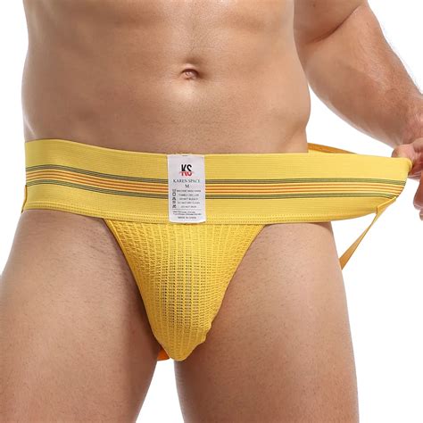 Men S Jockstrap Athletic Supporter Sport Jock Strap Sexy Gay Men Underwear Men Briefs Soft