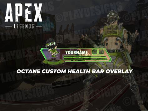 Custom Octane Apex Legends Health Bar Overlay Animated For Etsy Australia