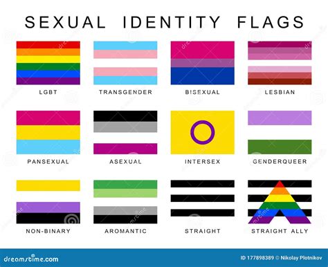 Sexual Identity Pride Flags Set Lgbt Symbols Flag Gender Sexe Gay Free Nude Porn Photos