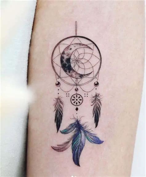 19 Magnificent Moon Dream Catcher Tattoo Designs Youll Be Obsessed With