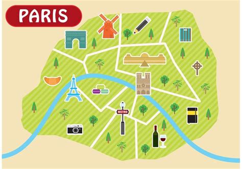 Karte der pariser arrondissements die arrondissements sind, oft verkürzt mit römischen ziffern, von 1 bis 20 durchnummeriert. Paris Karte Vektor - Download Kostenlos Vector, Clipart ...
