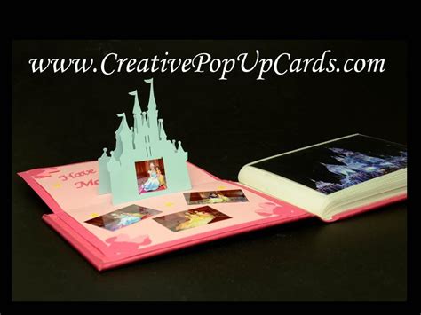 You are wondering, however, how to make a pop castle up to give to your princess or your prince? Disney Castle Pop Up Card - YouTube