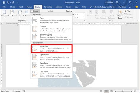 Change The Orientation Of A Single Page In Word