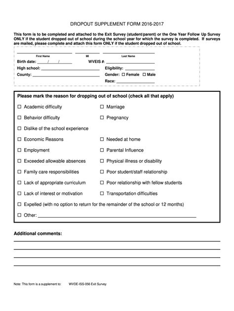Drop Out Form Fill Out And Sign Online Dochub