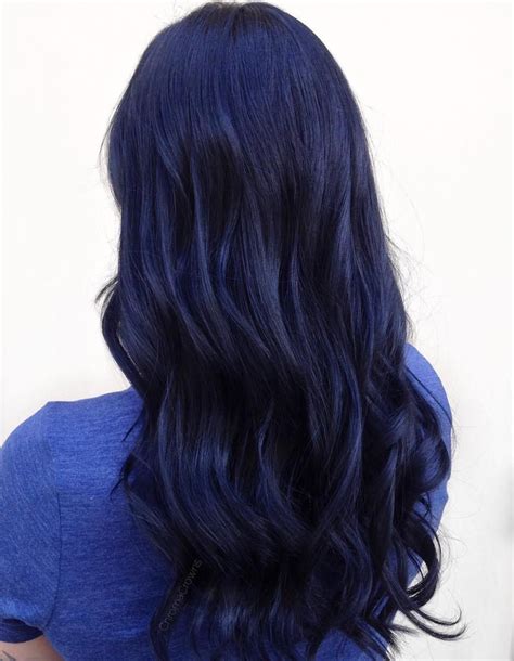 Bossxtend Deep Wave Blue Black Hair Dyed Hair Blue Blue Hair