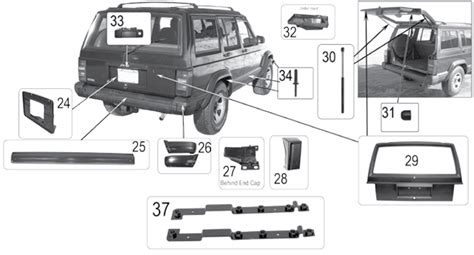 Jeep Cherokee Xj Exterior Body Parts 84 01 Quadratec 40 Off