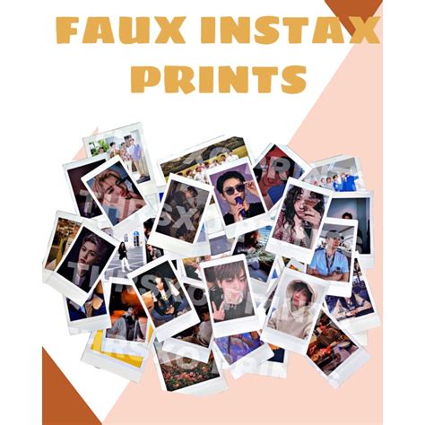 Faux Instax Instax Inspired Prints Customized Faux Instax Mini Instax