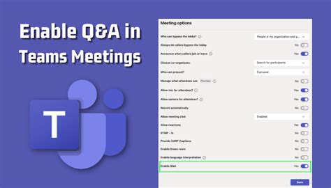 Enable Qanda In Teams Meetings Make Query More Organized