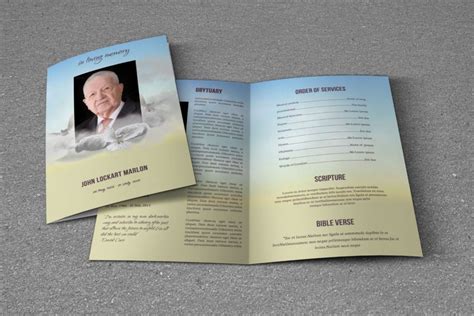 20 Funeral Brochure Template Design Download Graphic Cloud