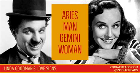 The aries woman and gemini man lack restraint in the area of love between the two of them. Aries Man and Gemini Woman Love Compatibility - Linda Goodman