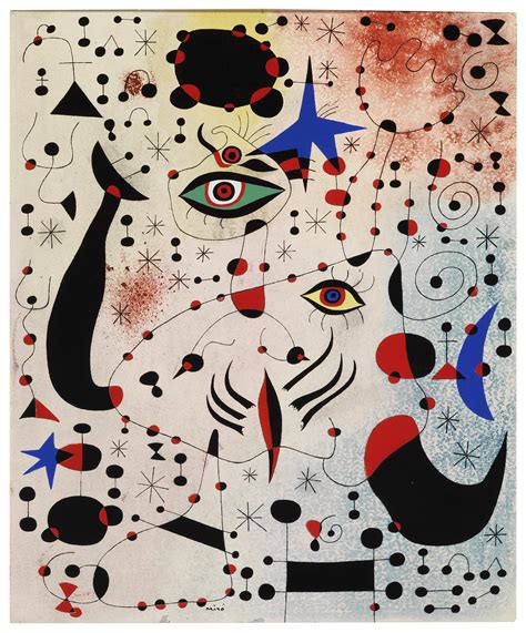 Joan MirÓ 1893 1983 One Plate From Constellations Christies