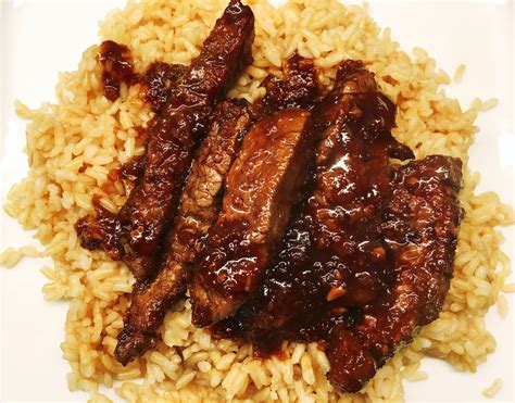This mongolian beef is a copycat of pf chang's popular recipe. Mongolian Beef with Brown Rice Recipe - All The Best Recipes For Top Home Cooking