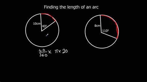 Finding The Length Of An Arc Youtube