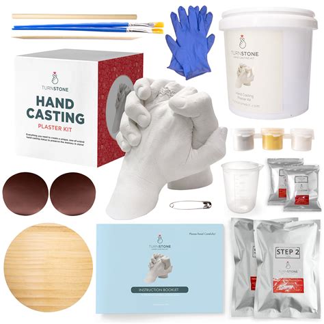 Buy Hand Casting Kit Complete Hand Molding With Plaster Bucket Gloves Finishing Tools