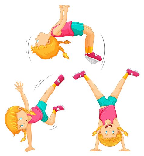 An Energetic Girl Work Out 419917 Vector Art At Vecteezy