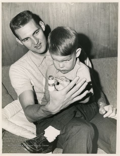 Jerry West And Son After He Broke His Right Thumb West Virginia History Onview Wvu Libraries