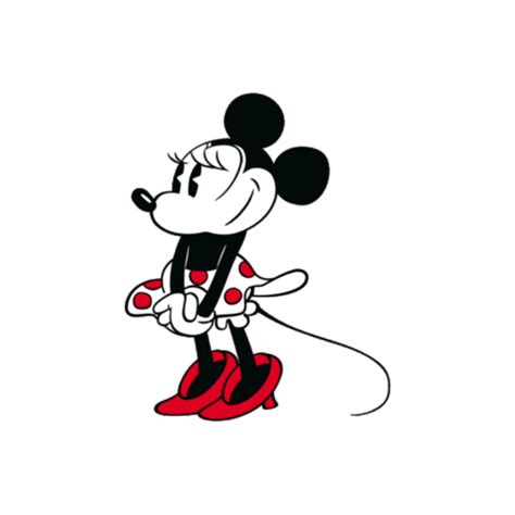 Mickey Mouse With Red Shoes On His Feet