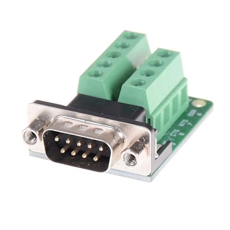 1pc New Sale Db9 Connector Terminal Module Rs232 Rs485 Adapter Signals